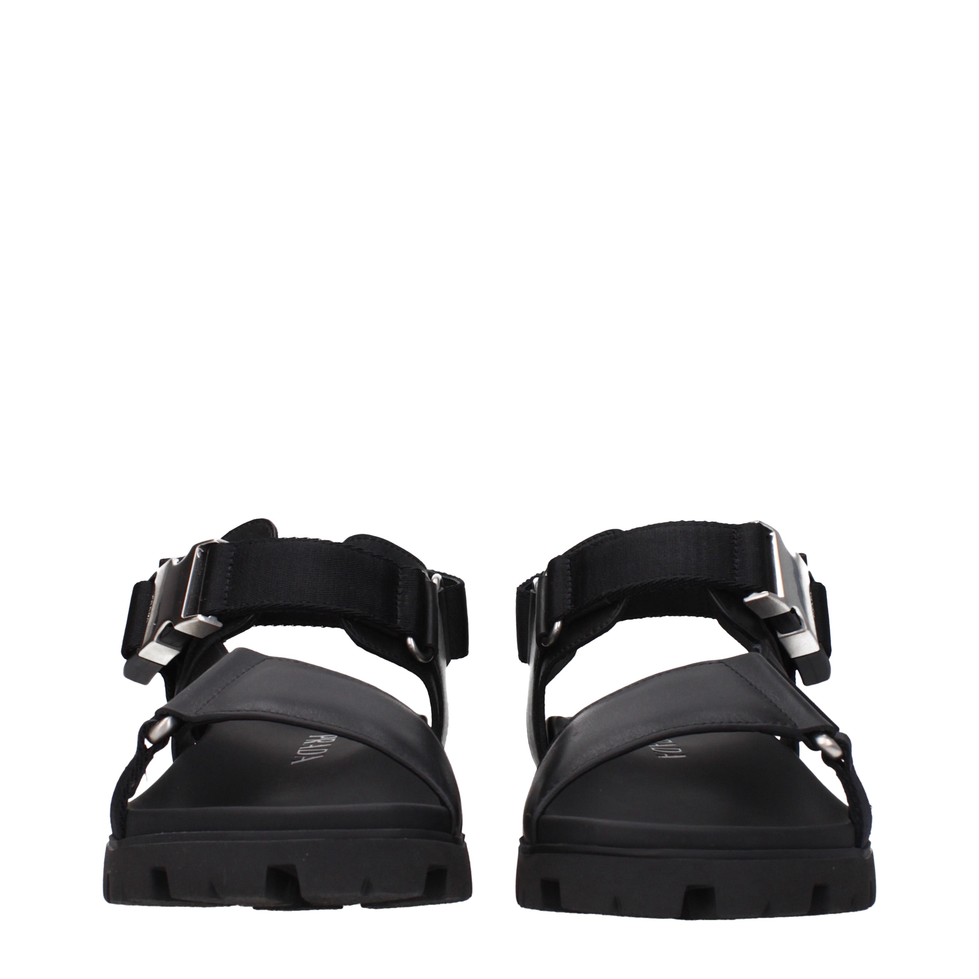 Prada Sandali Uomo Pelle Nero - Banlieue91 -