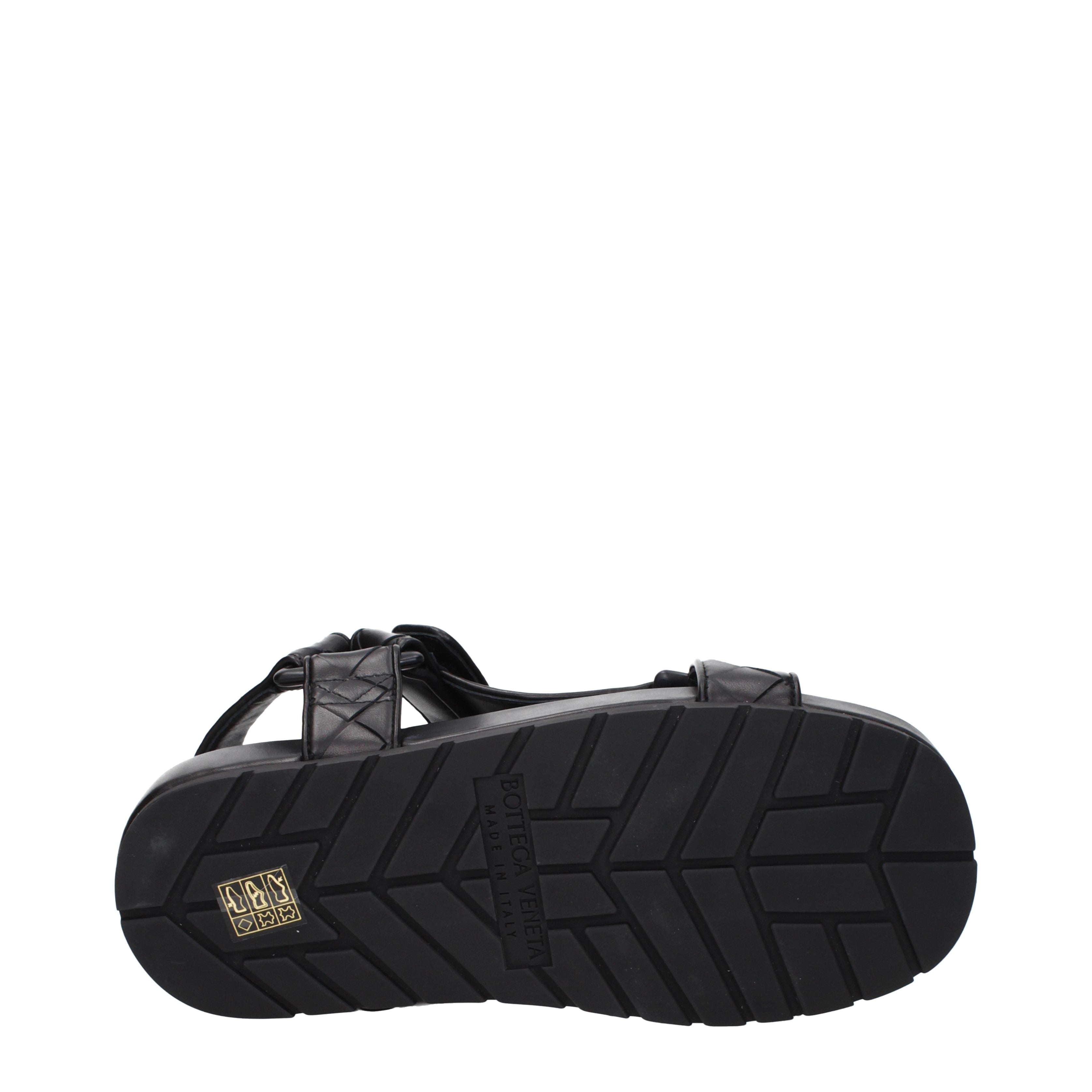 Bottega Veneta Sandali Uomo Pelle Nero - Banlieue91 -