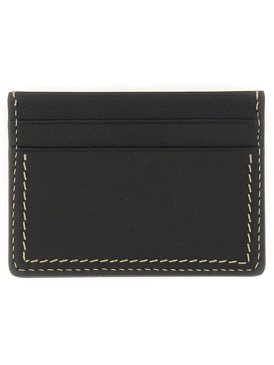 JIL SANDER Mini Leather Card Holder | Banlieue91