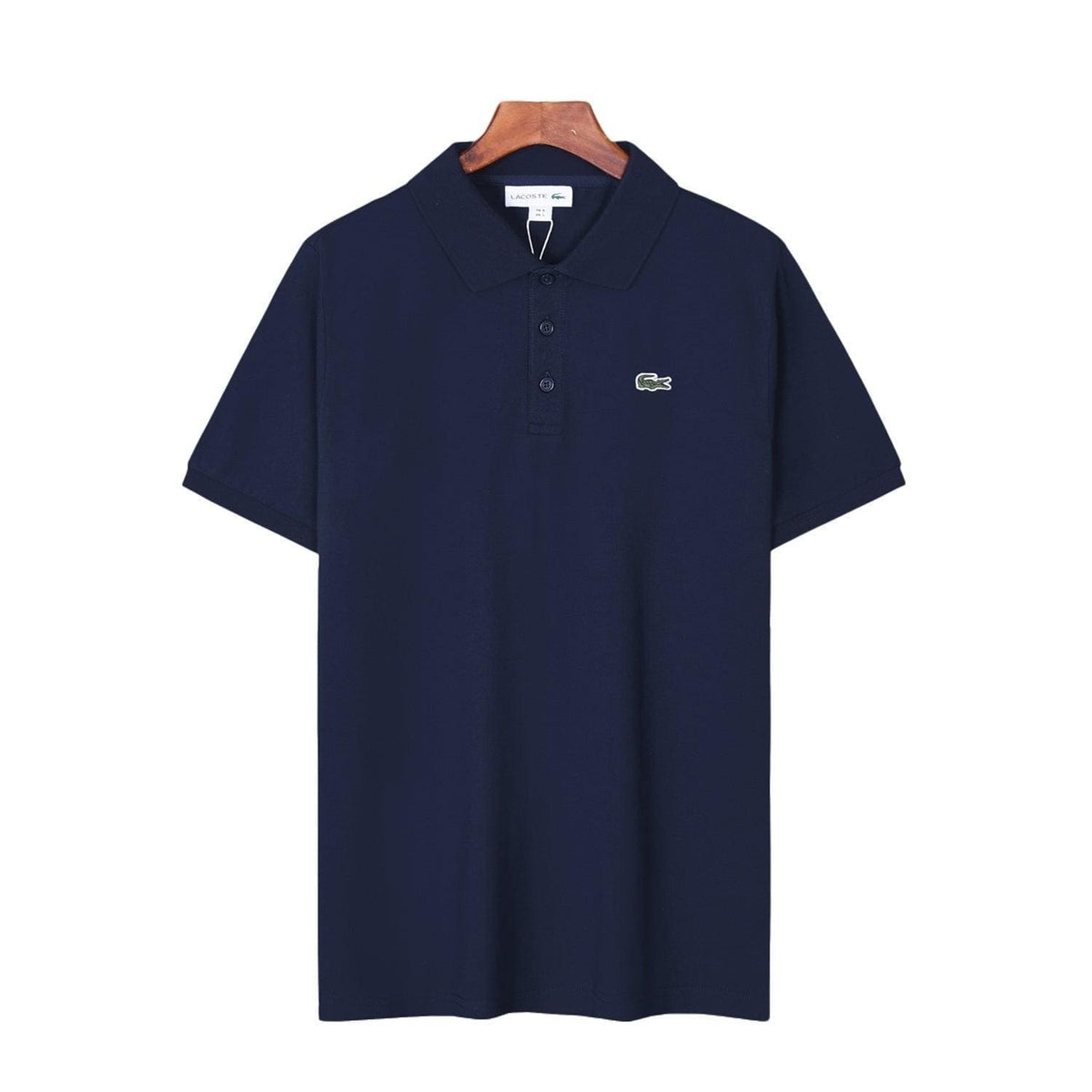 Lacoste Blue T-Shirt with Collar | Banlieue91