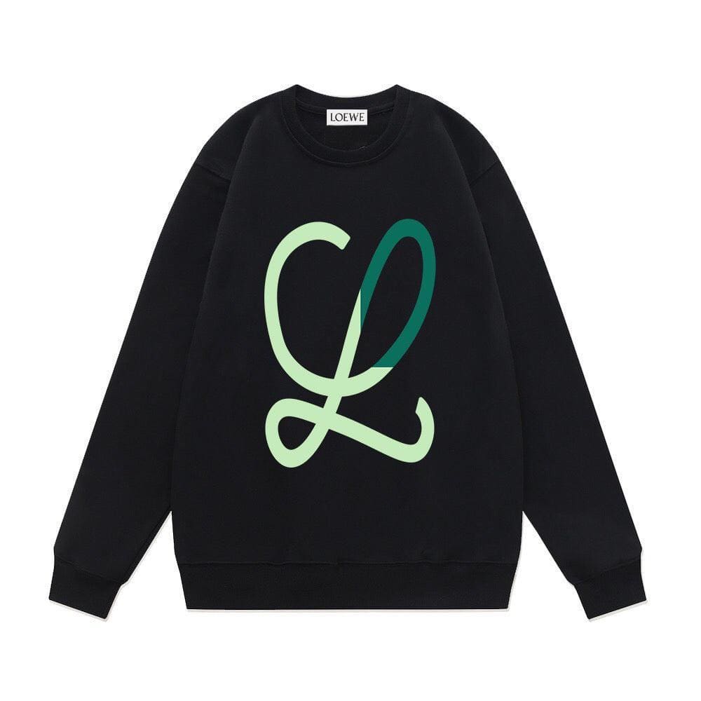 LOEWE L Intarsia Wool Sweater Blue/Green | Banlieue91