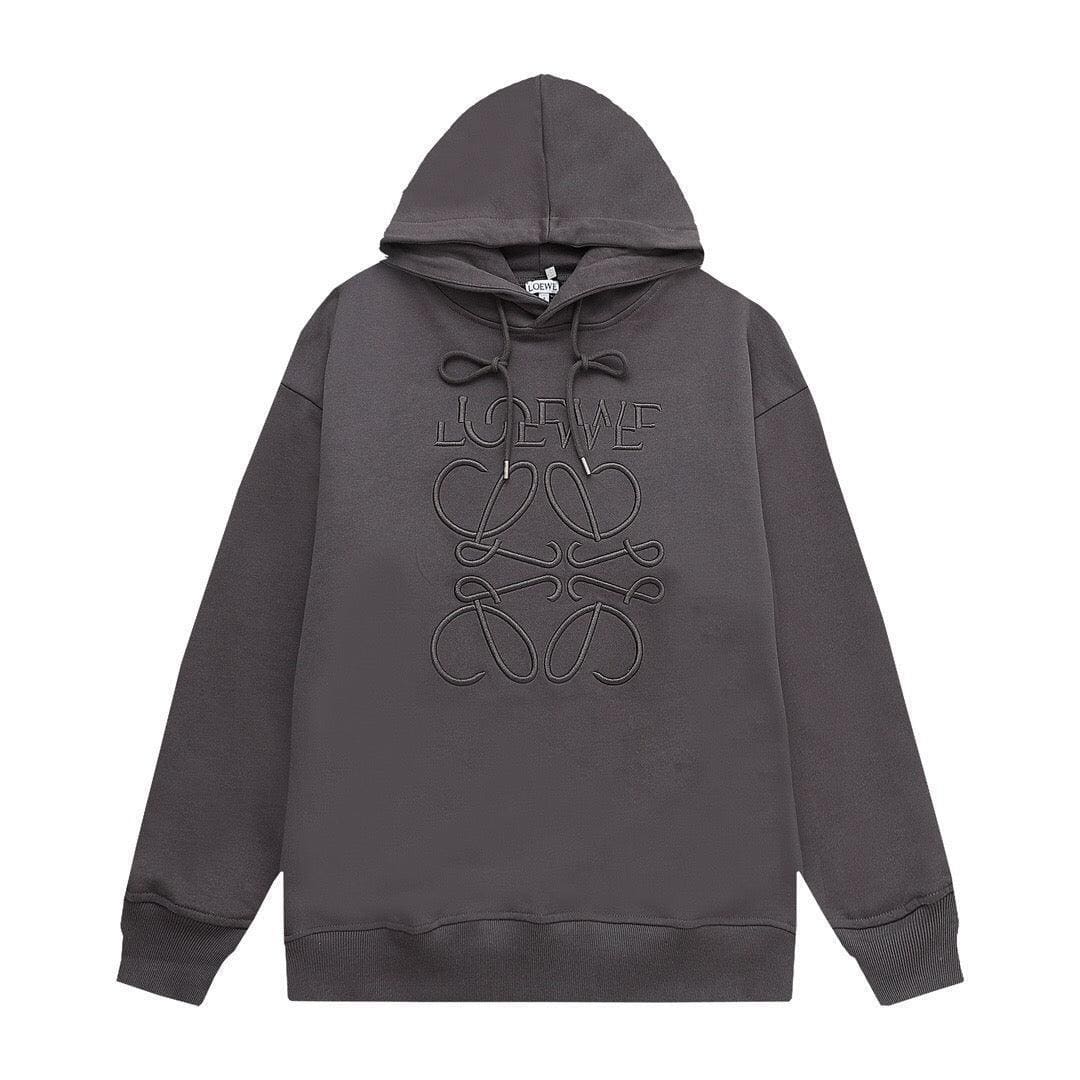 Loewe Relaxed fit hoodie in cotton Dark Grey | Banlieue91