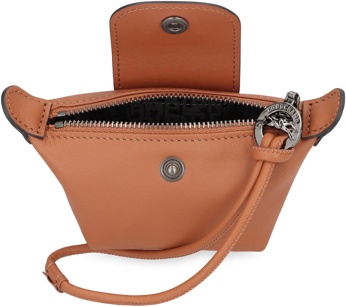 LONGCHAMP Mini Smooth Leather Wallet with Zipper Closure | Banlieue91