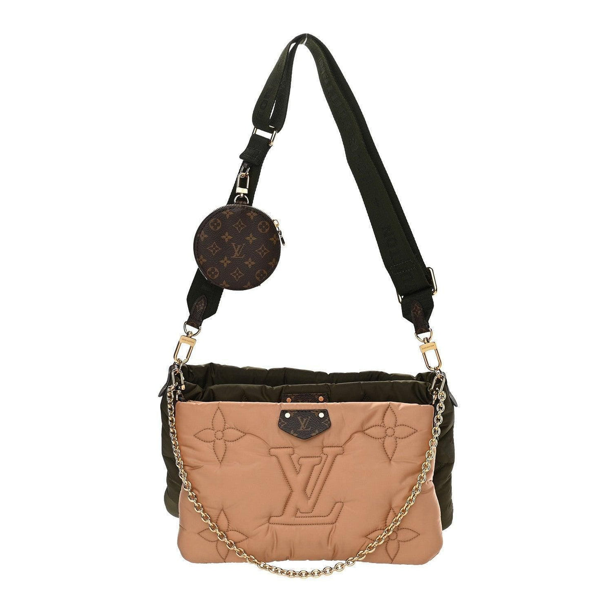 Louis Vuitton Econyl Monogram Pillow Maxi Multi Pochette Accessories Kaki Beige | Banlieue91