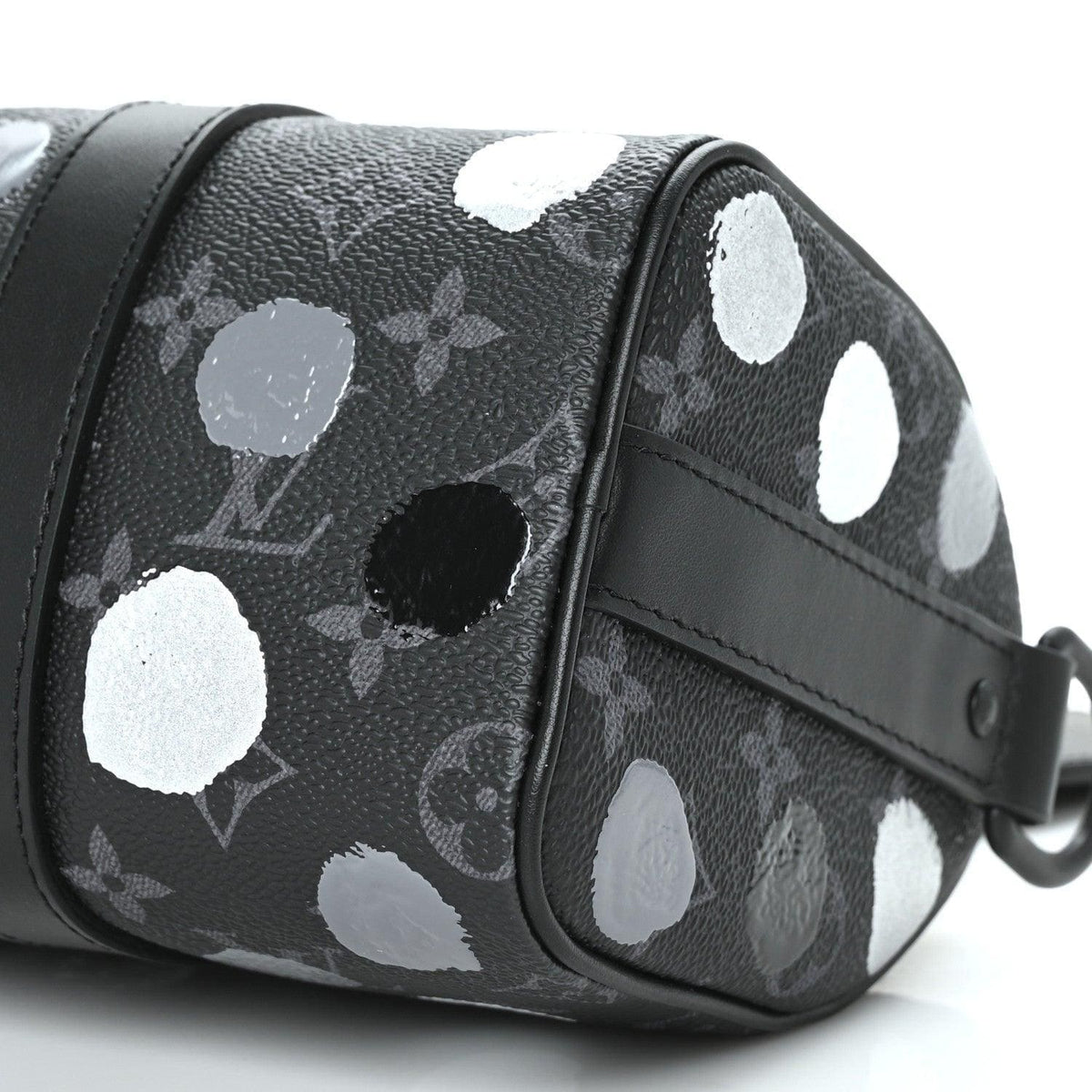 Louis Vuitton LV X YK Monogram Eclipse Keepall Bandouliere 25 Black Silver | Banlieue91