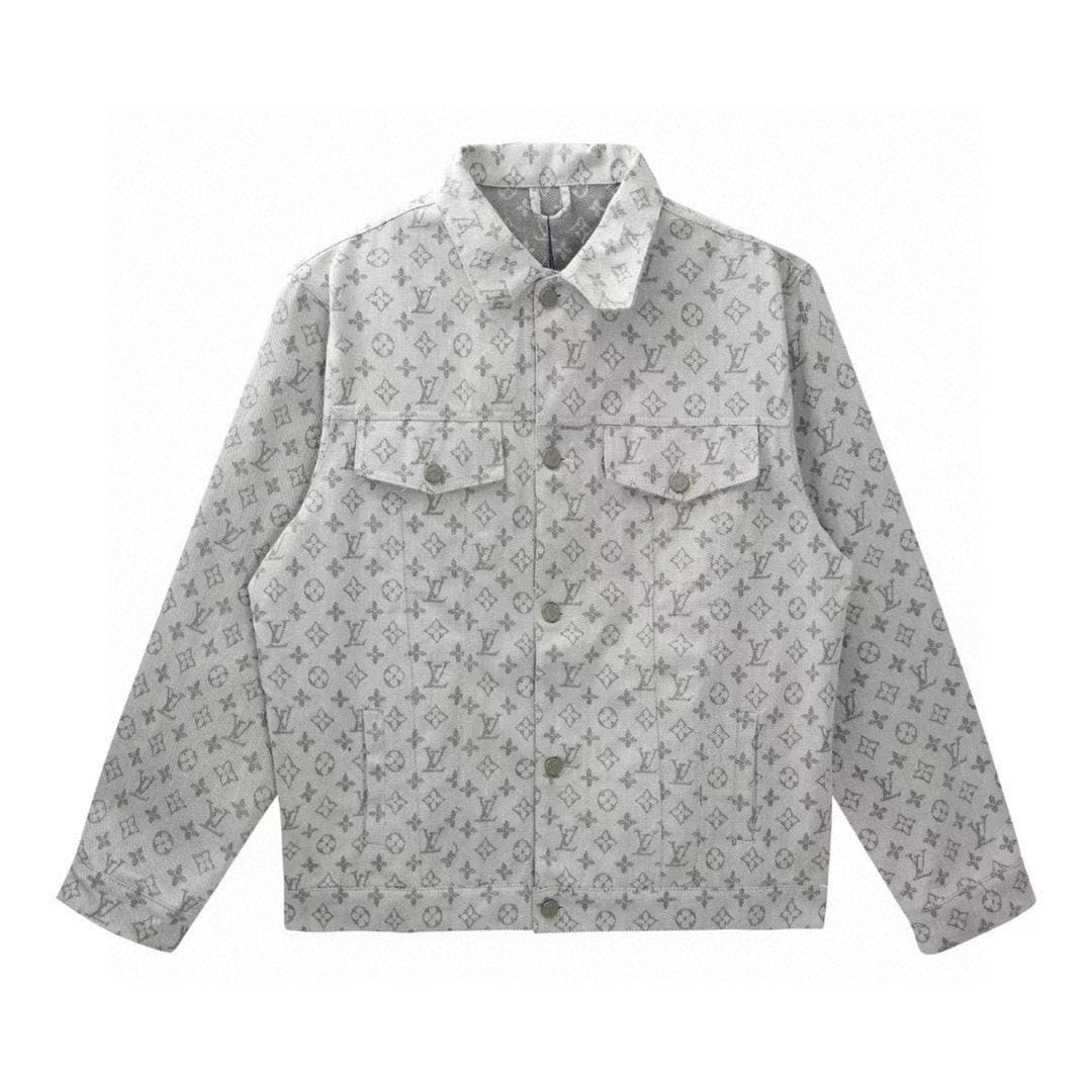Louis Vuitton Monogram Denim Jacket Grey | Banlieue91