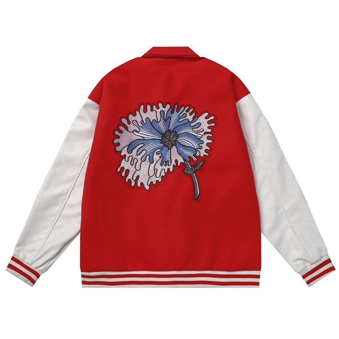Louis Vuitton Multi-Patches Mixed Leather Varsity Blouson Red | Banlieue91