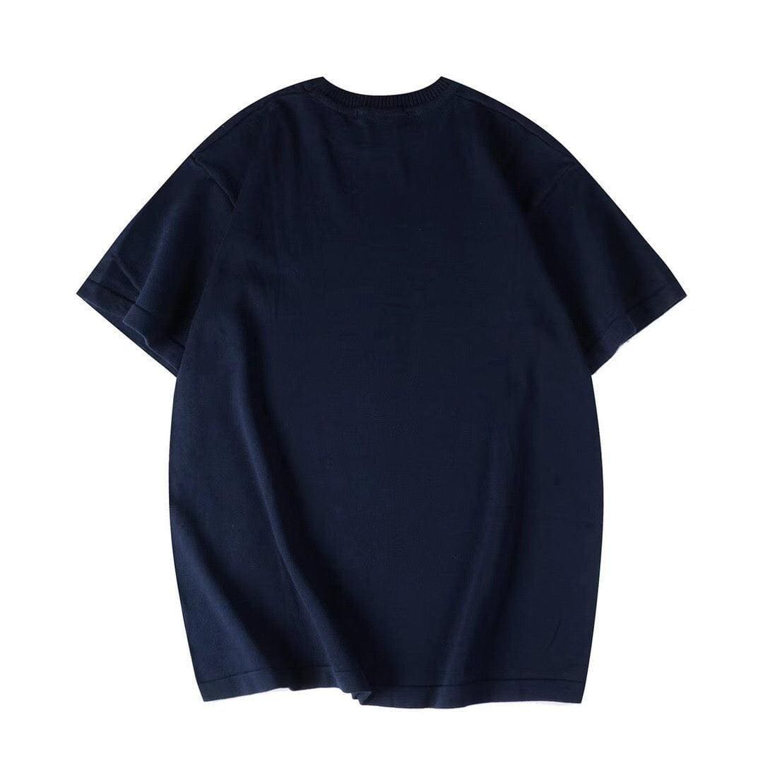 Louis Vuitton T-Shirt Without Collar 'Navy Blue' | Banlieue91