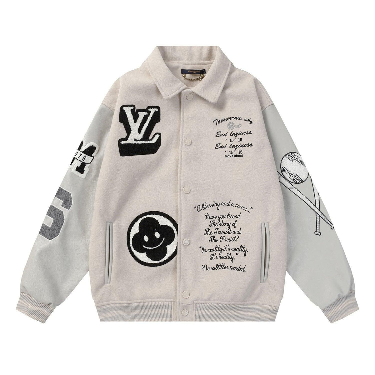 LOUIS VUITTON Varsity Jacket 'Beige' | Banlieue91