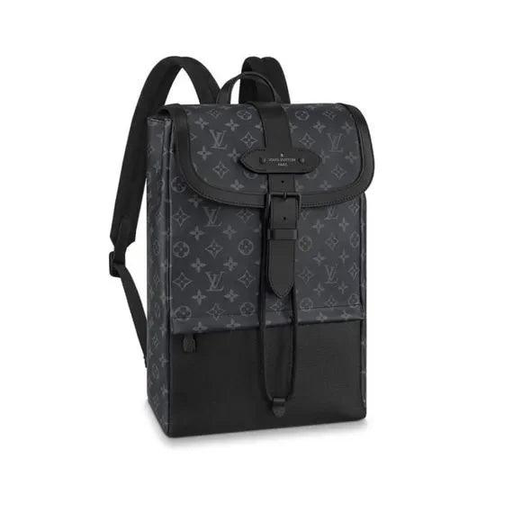 Louis Vuitton Backpack Rucksack Black Monogram Eclipse Canvas Leather - Banlieue91