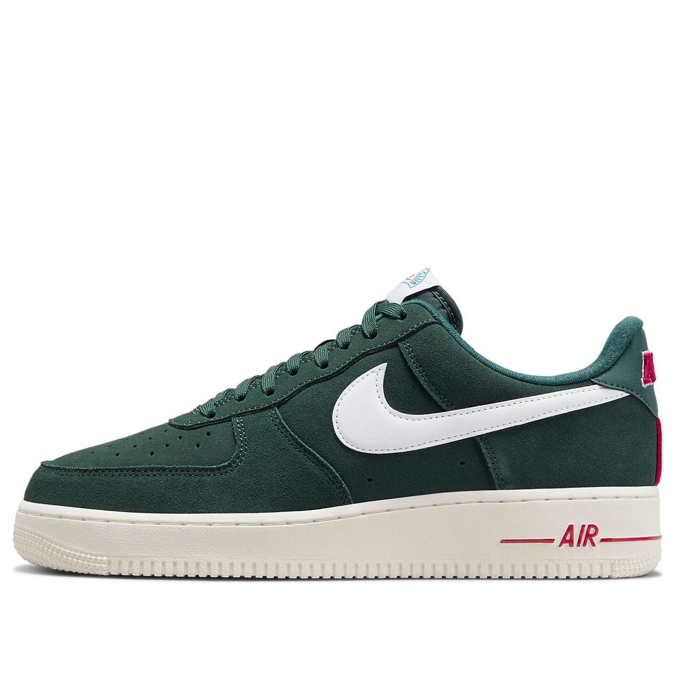Nike Air Force 1 Low 'Athletic Club White' sneakers featuring a stylish design in green and white, perfect for lifestyle wear.