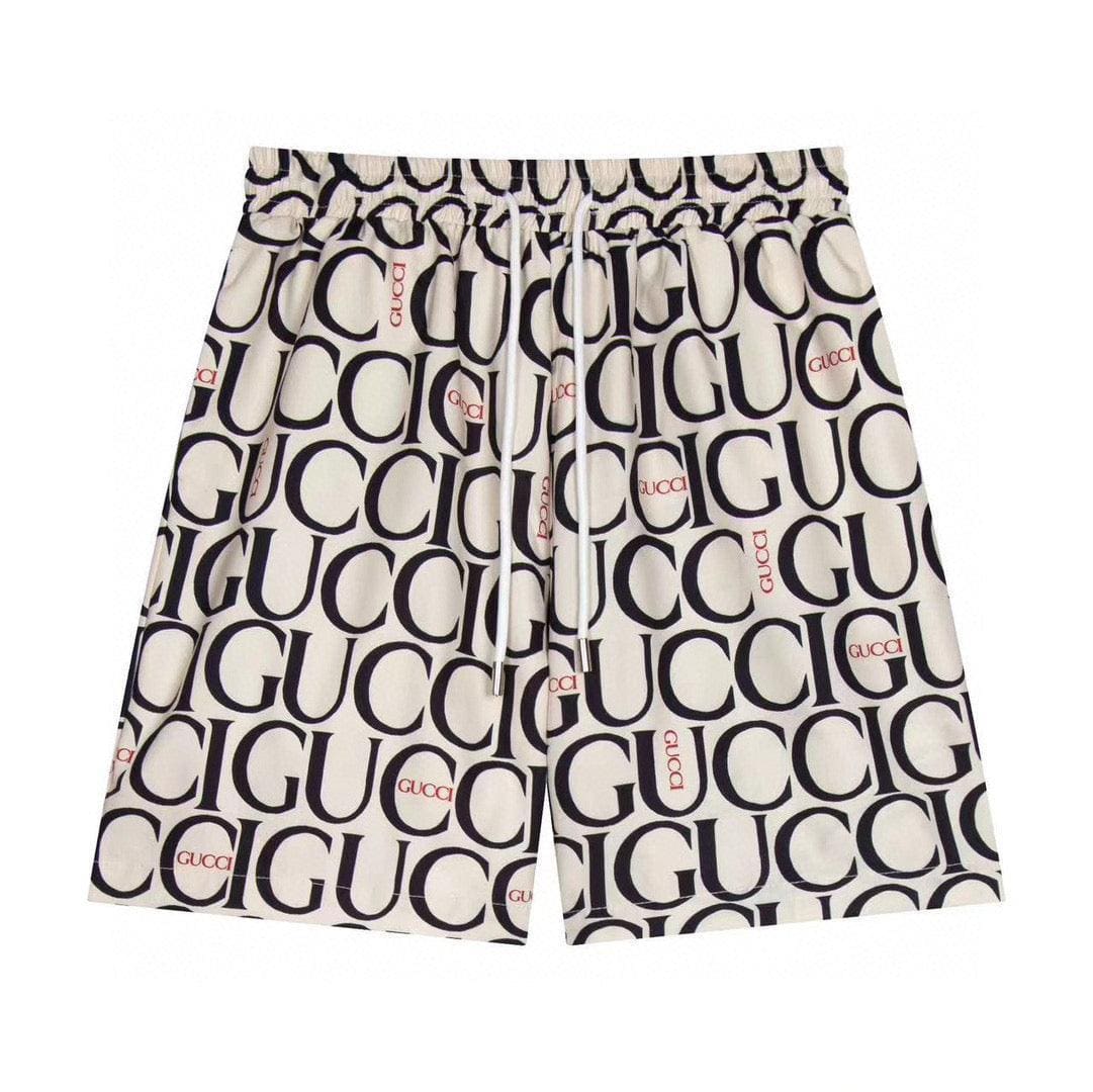 Maxi Gucci Print Fabric Short 'Beige' | Banlieue91