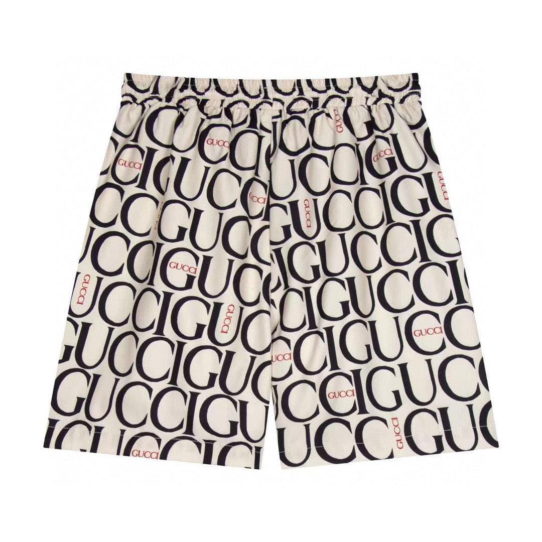 Maxi Gucci Print Fabric Short 'Beige' | Banlieue91