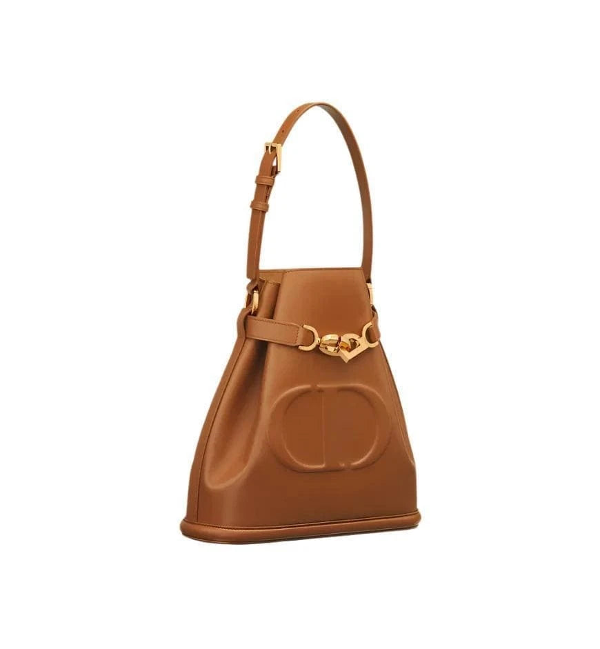 Medium C'est Dior Bag Golden Saddle CD-Embossed Calfskin | Banlieue91