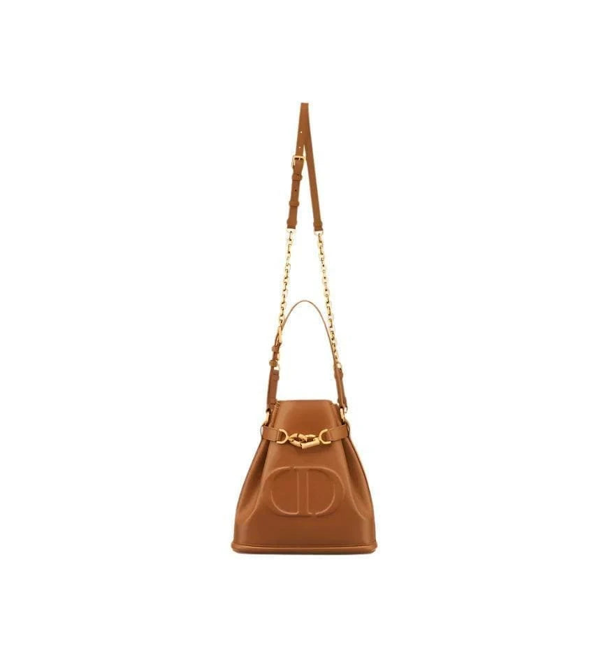 Medium C'est Dior Bag Golden Saddle CD-Embossed Calfskin | Banlieue91