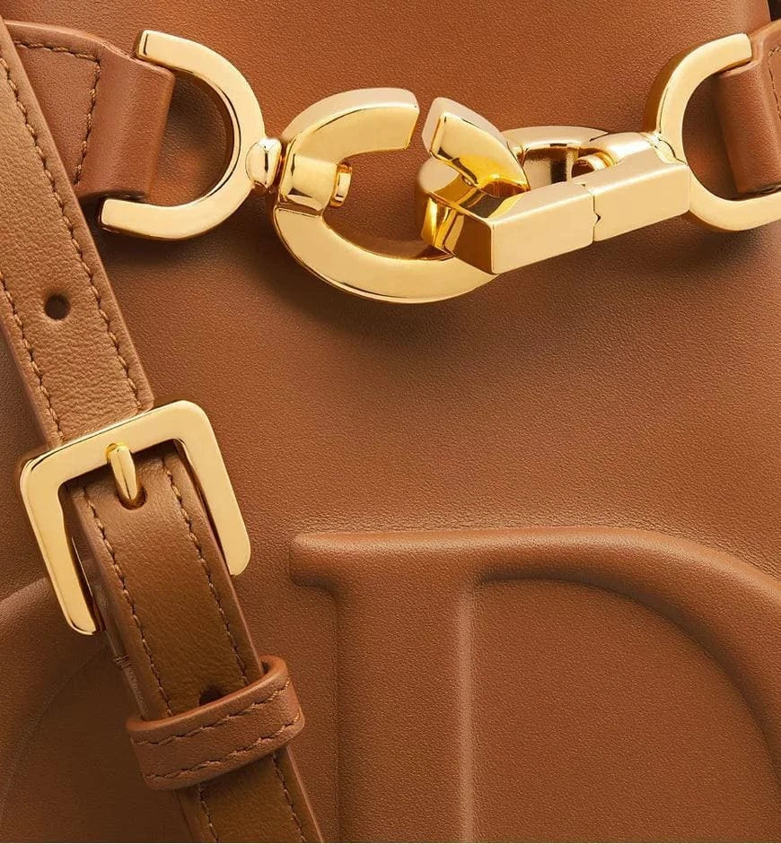Medium C'est Dior Bag Golden Saddle CD-Embossed Calfskin | Banlieue91