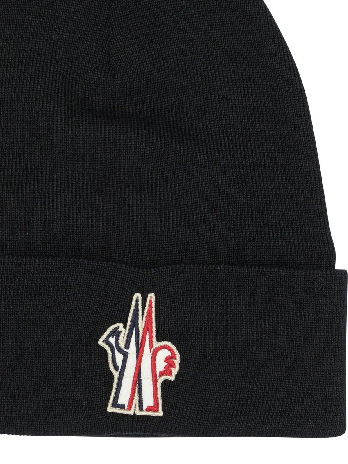 MONCLER GRENOBLE Classic Logo Wool Beanie for Men | Banlieue91