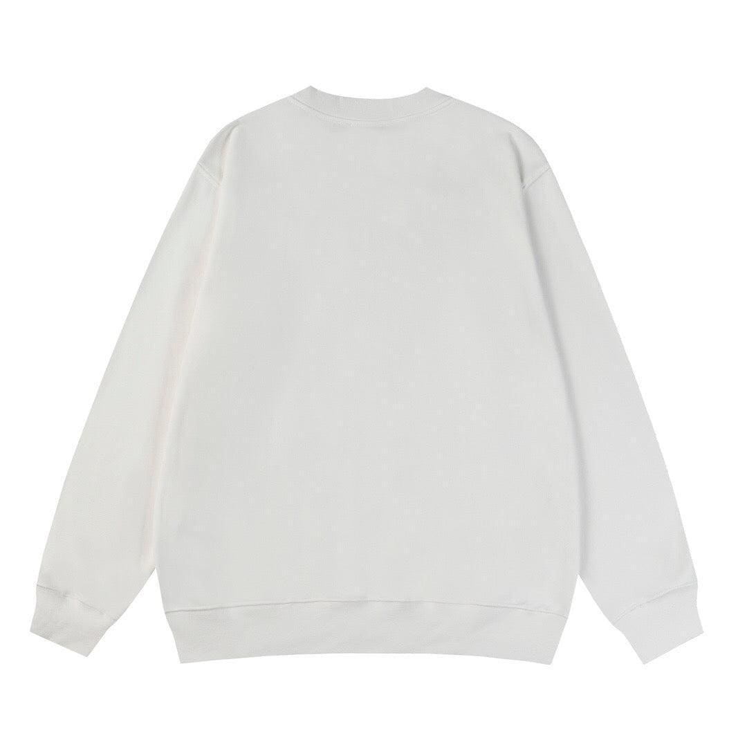 Moncler Logo-Embroidered Printed Cotton Jersey Sweatshirt White | Banlieue91