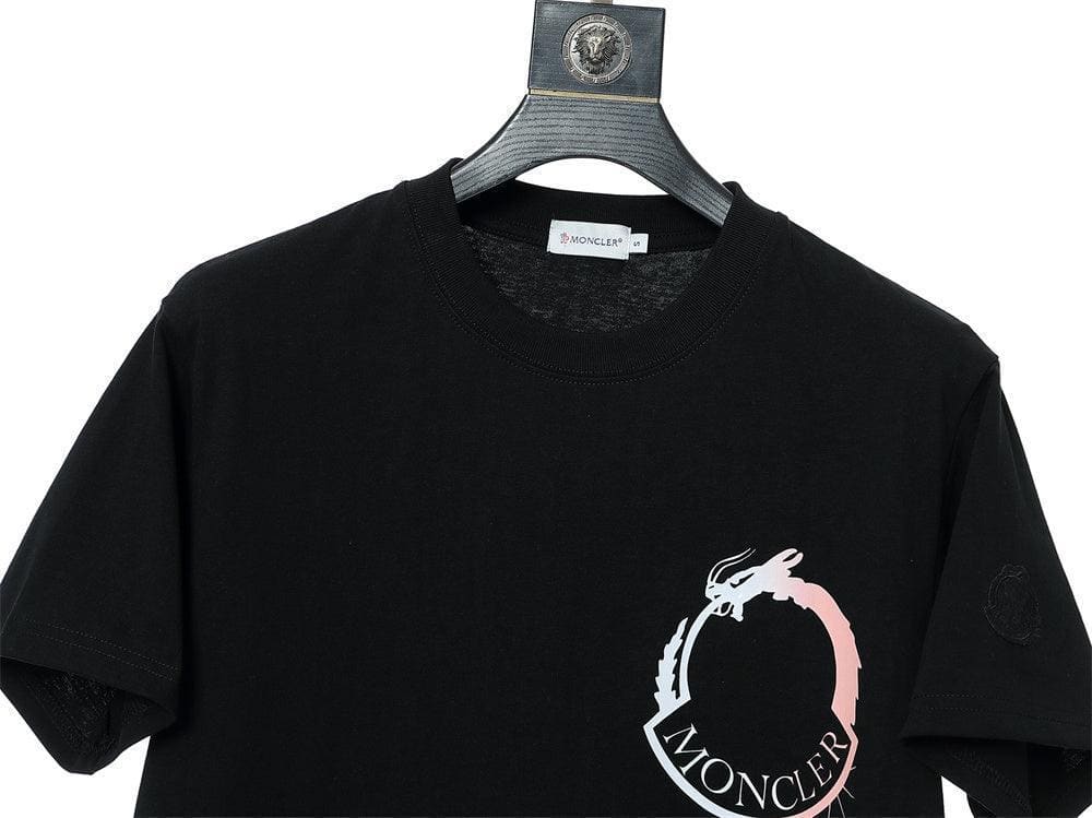 Moncler T-Shirt Without Collar 'Black' | Banlieue91