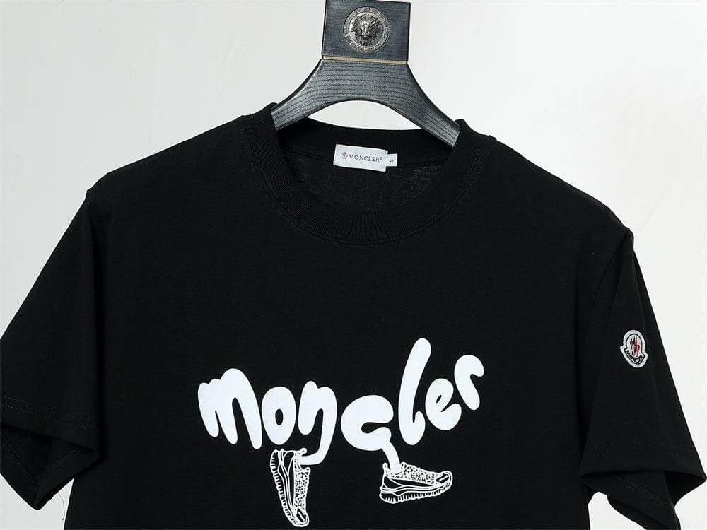 Moncler T-Shirt Without Collar 'Black' | Banlieue91