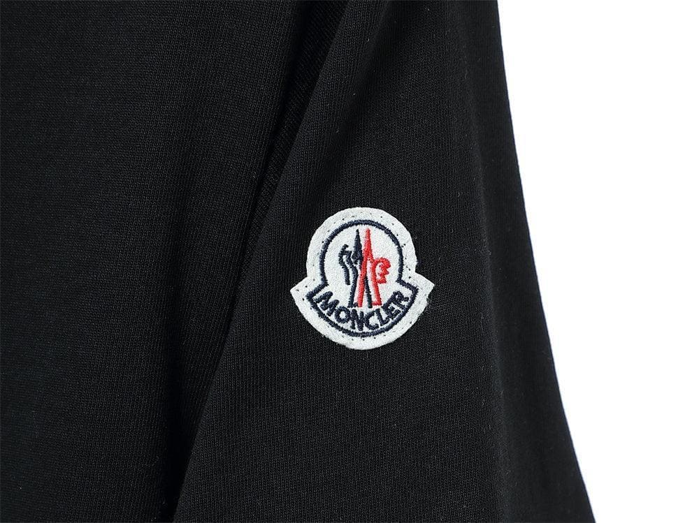 Moncler T-Shirt Without Collar 'Black' | Banlieue91