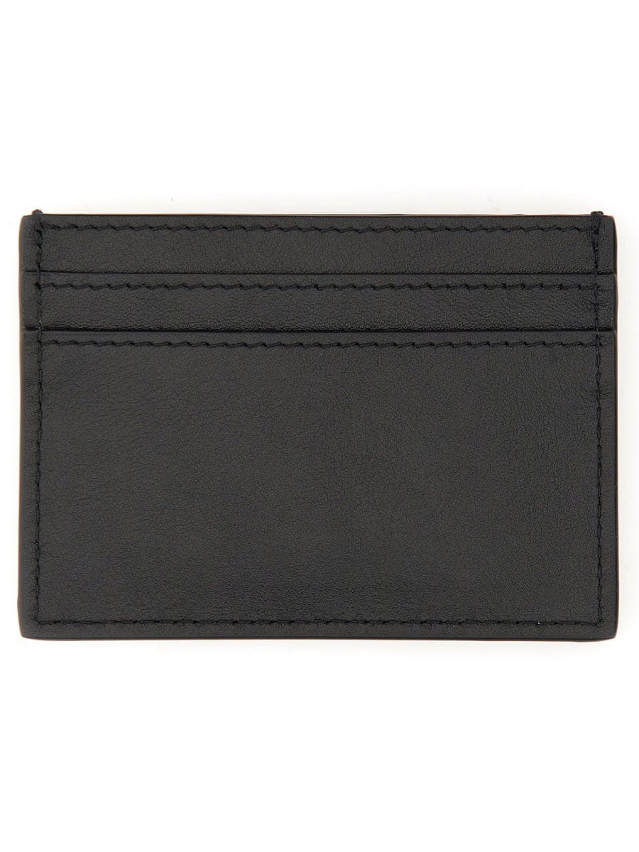 MOSCHINO COUTURE Mini Couture Card Holder with Logo - Dimensions: H 7 CM X L 10 CM | Banlieue91