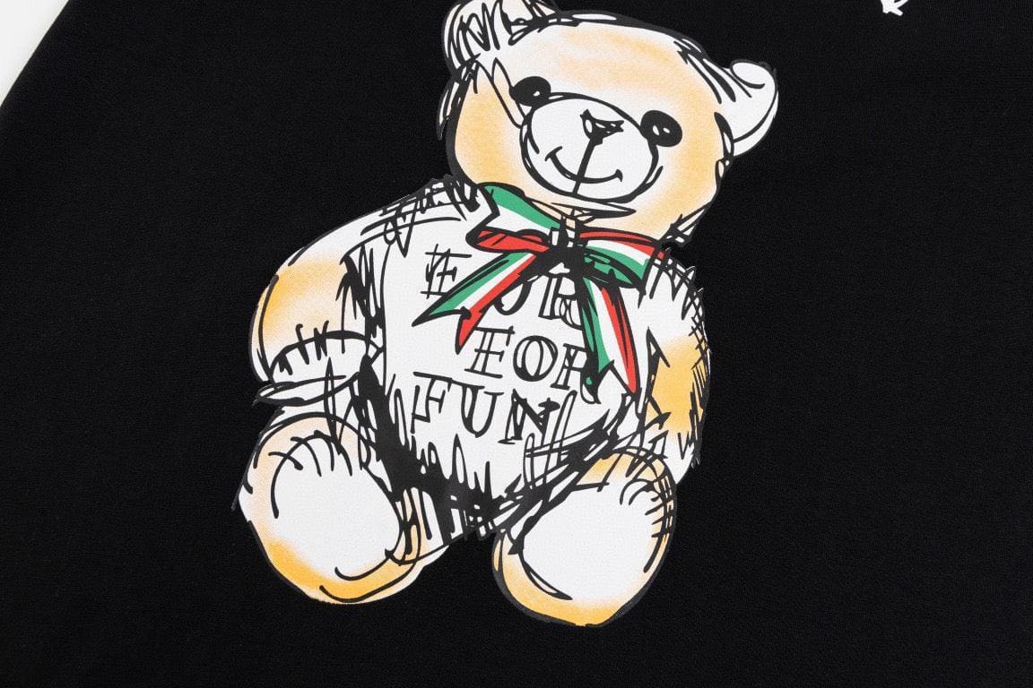 Moschino Teddy Bear T-Shirt Without Collar 'Black' | Banlieue91