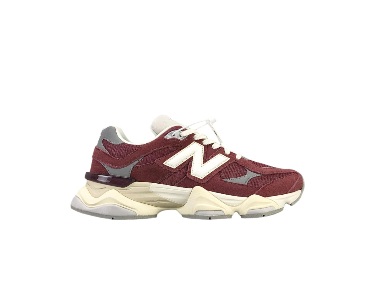 New Balance 9060 Washed Burgundy & Cream Sneakers - Comfort & Style | Banlieue91