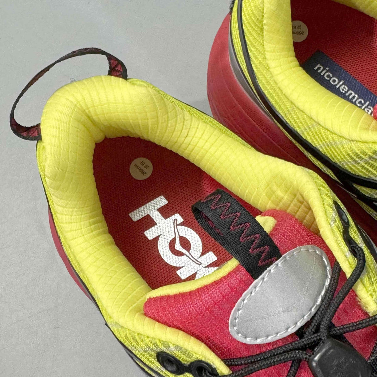 Nicole McLaughlin × Hoka Mafate Three 2 "Red/Neon Green | Banlieue91