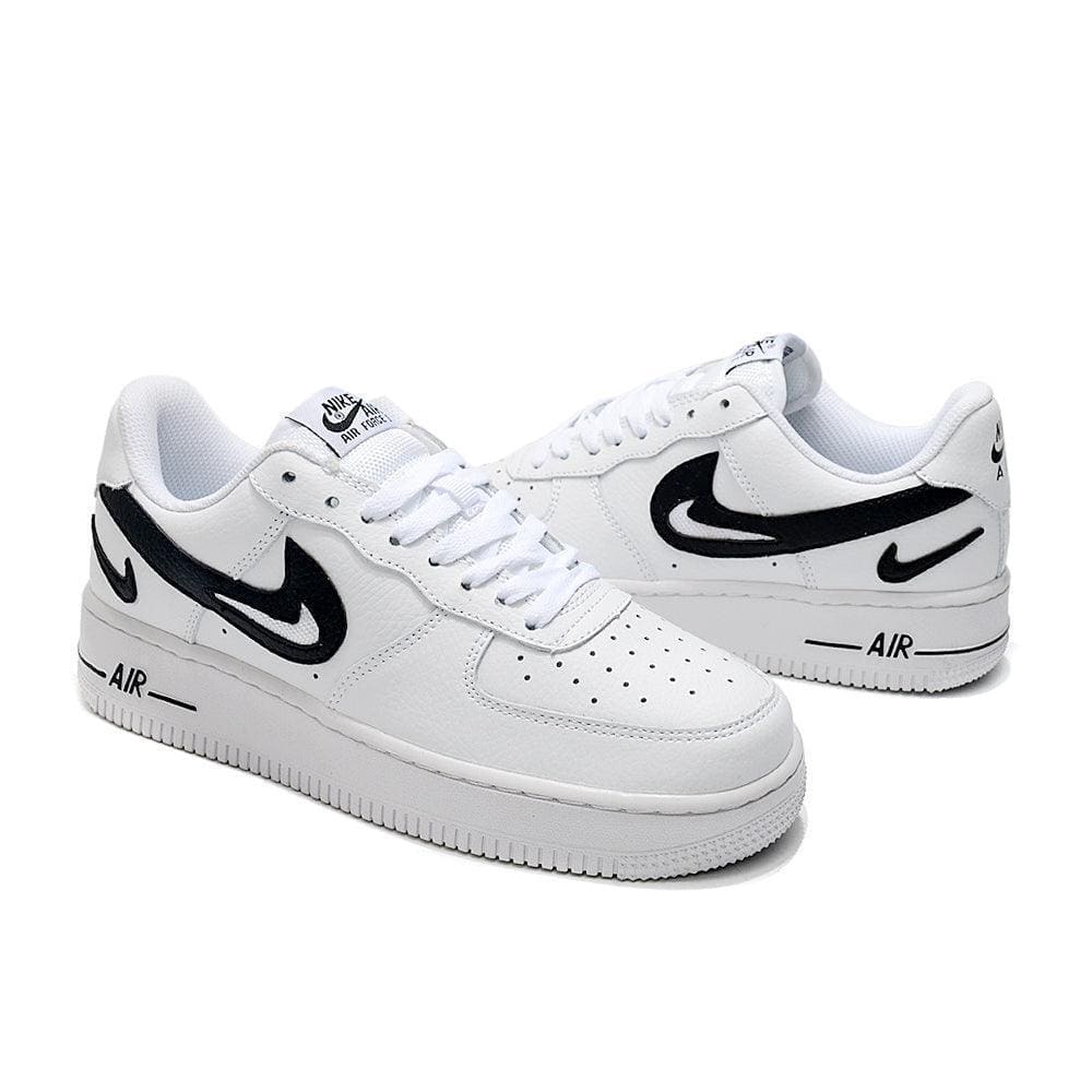 Nike Air Force 1 Cut Out Swoosh White Black | Banlieue91