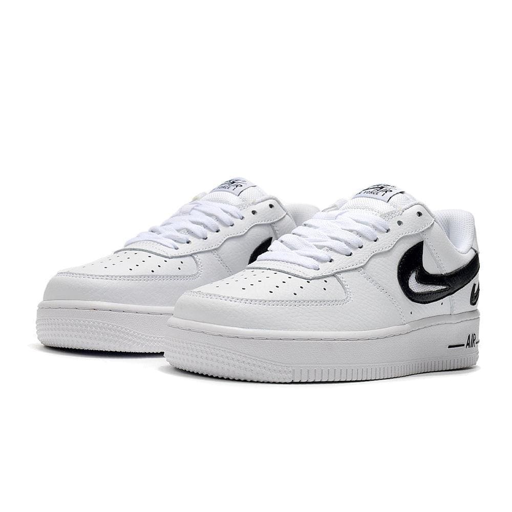 Nike Air Force 1 Cut Out Swoosh White Black | Banlieue91