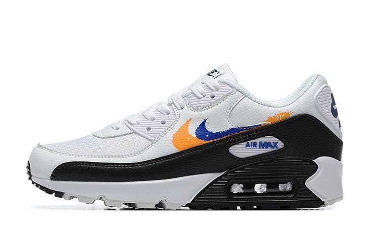Nike Air Max 90 'Double Swoosh White Black Gold Royal' | Banlieue91