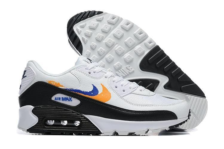 Nike Air Max 90 'Double Swoosh White Black Gold Royal' | Banlieue91