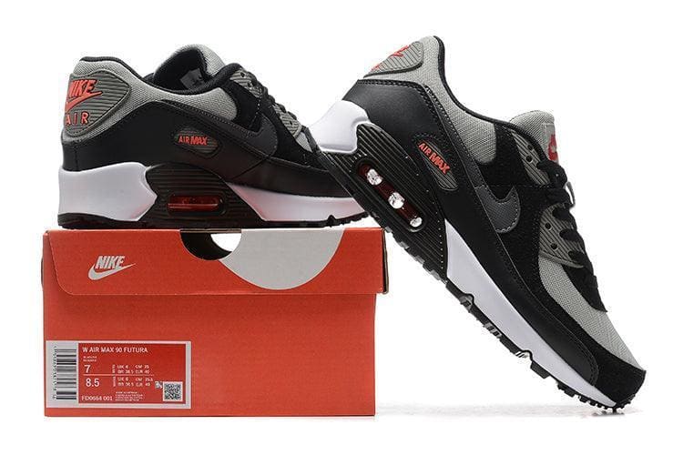 Nike Air Max 90 'Grey Black Red' | Banlieue91