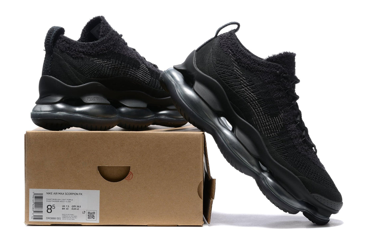 Nike Air Max Scorpion Triple Black - Women's Futuristic Sneakers | Banlieue91