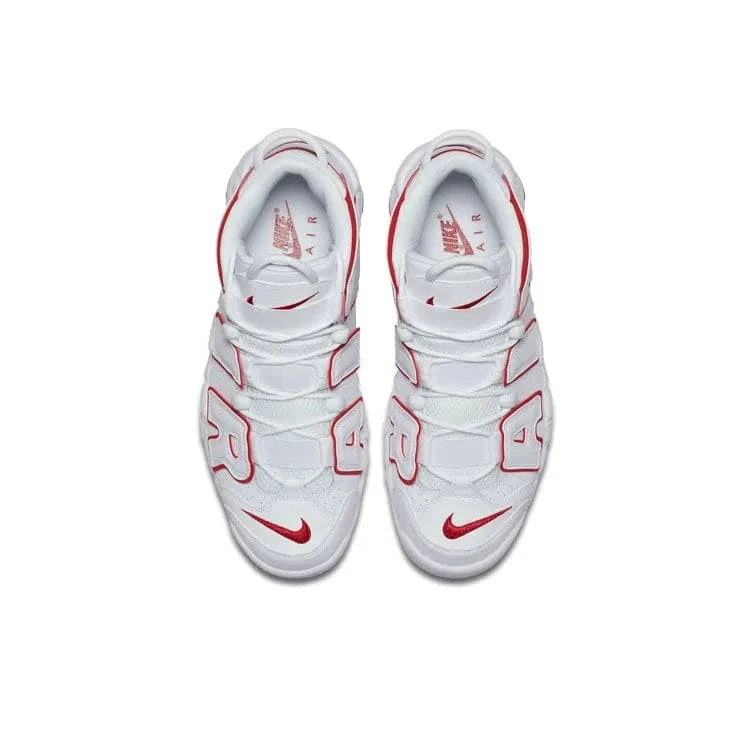 Nike Air More Uptempo White Varsity Red Outline | Banlieue91