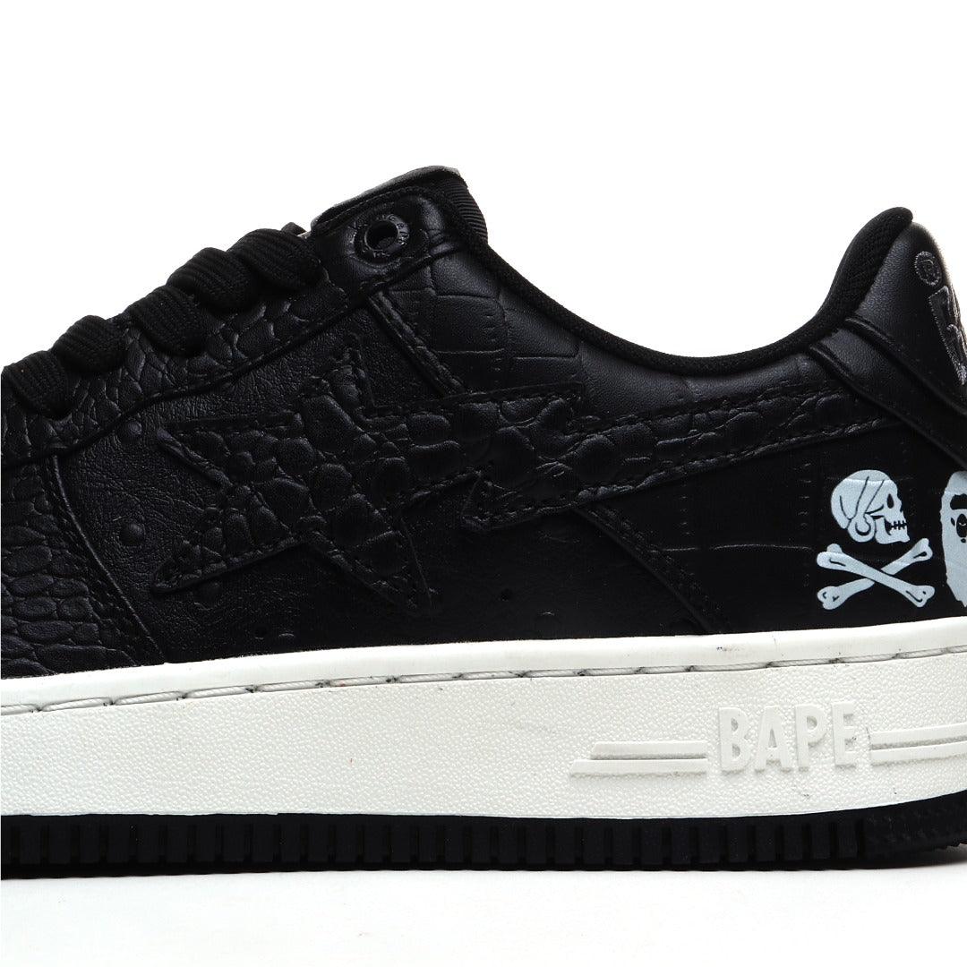 Neighborhood x Bapesta 'Black Crocodile & Ostrich' - Banlieue91 -