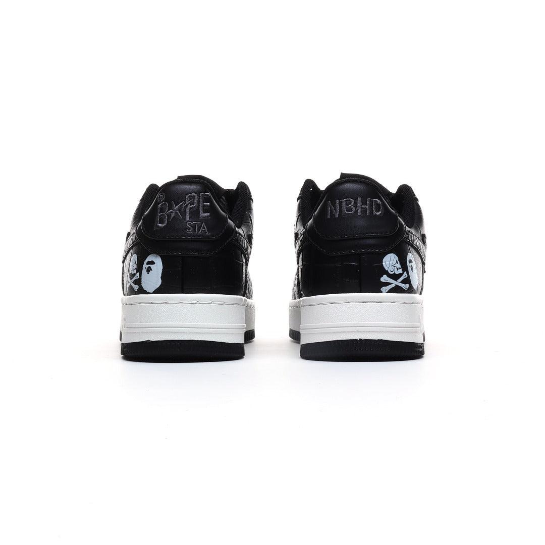 Neighborhood x Bapesta 'Black Crocodile & Ostrich' - Banlieue91 -