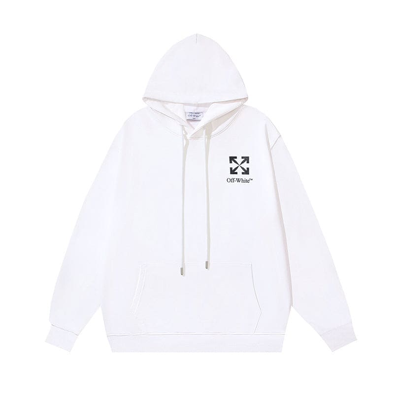 OFF-WHITE Arrows Print Hoodie White/Black | Banlieue91