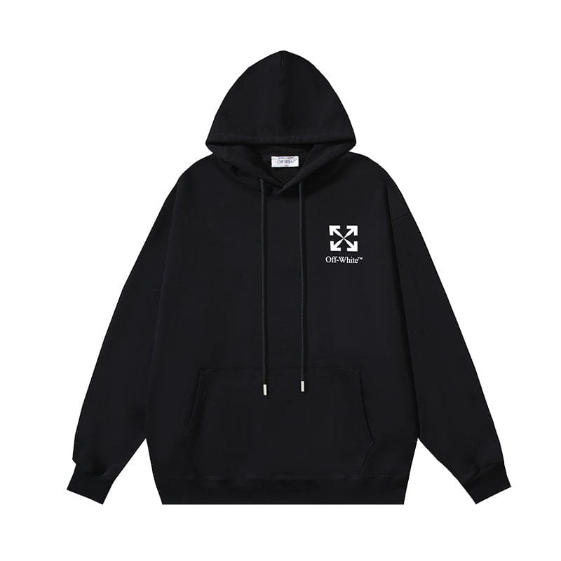 OFF-WHITE Arrows Print Hoodie White/Black | Banlieue91