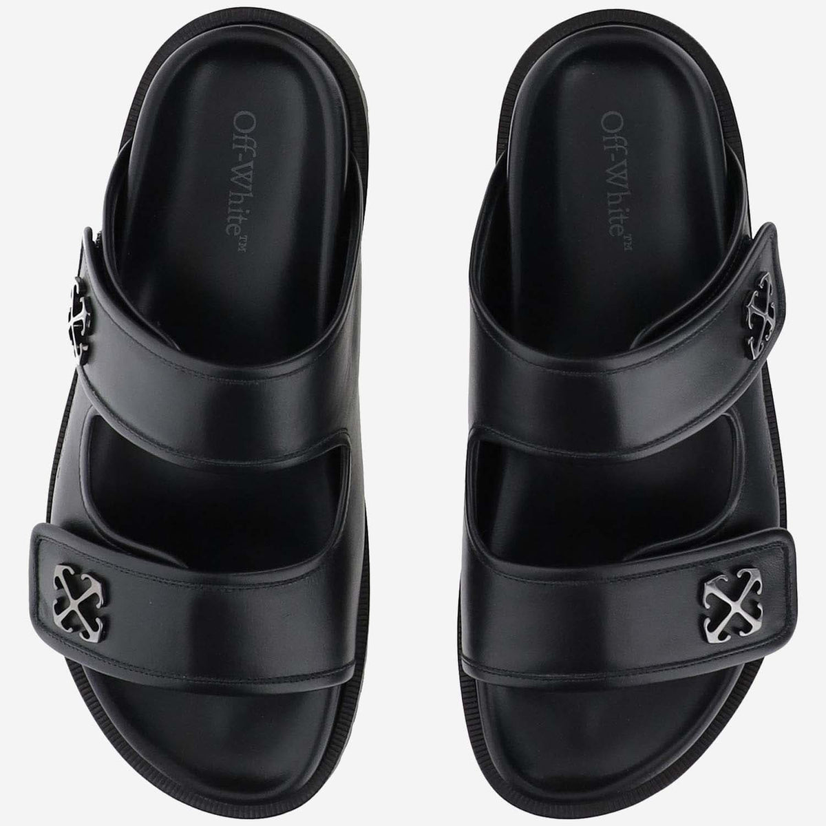 Off White Sandals Slip On Off White | Banlieue91