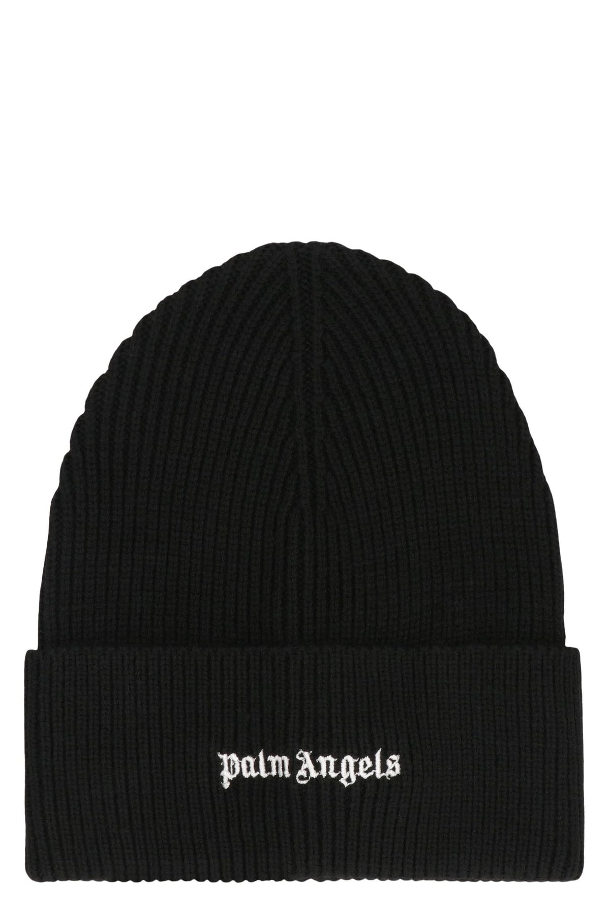 PALM ANGELS Knit Cap with Logo - Men's Winter Accessory | Banlieue91