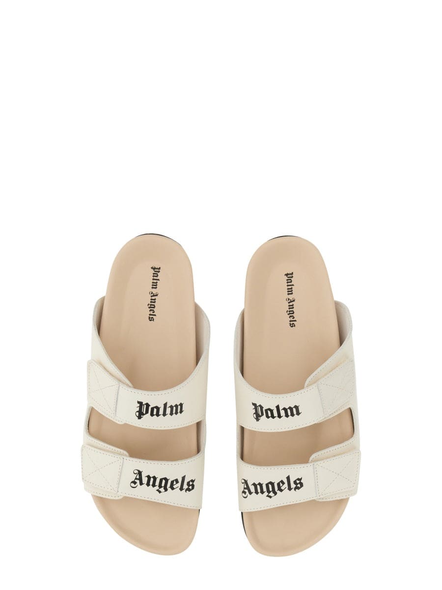PALM ANGELS Logo Sandals for Men with Rubber Sole - 2 CM Height | Banlieue91