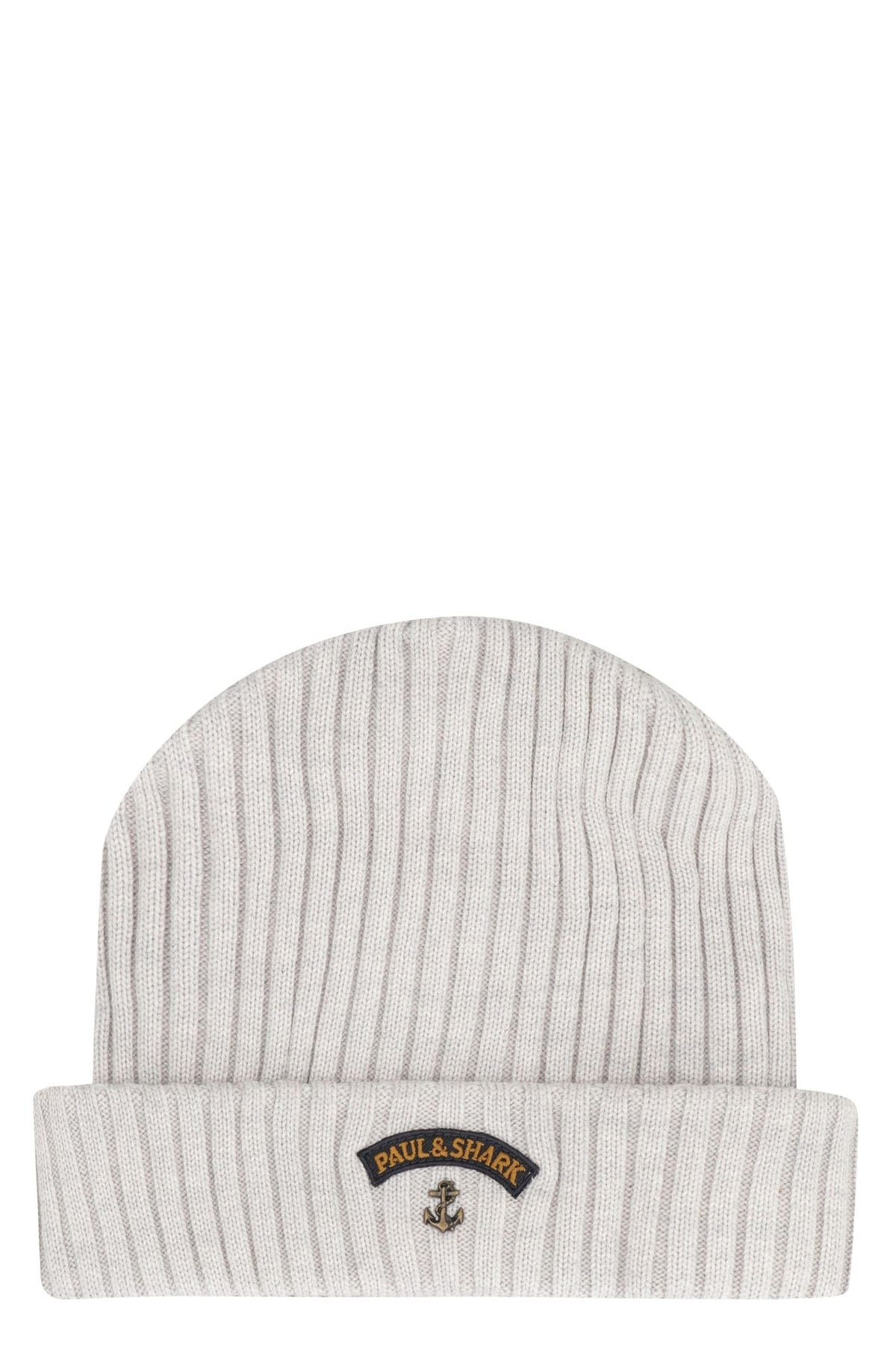 PAUL & SHARK Ribbed Wool Beanie with Front Logo Detail | Banlieue91