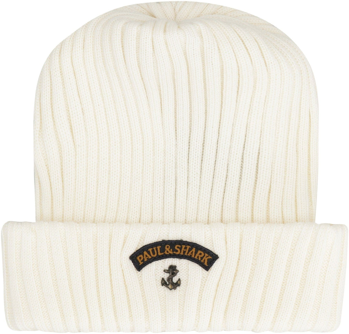 PAUL & SHARK Ribbed Wool Beanie with Front Logo Detail | Banlieue91