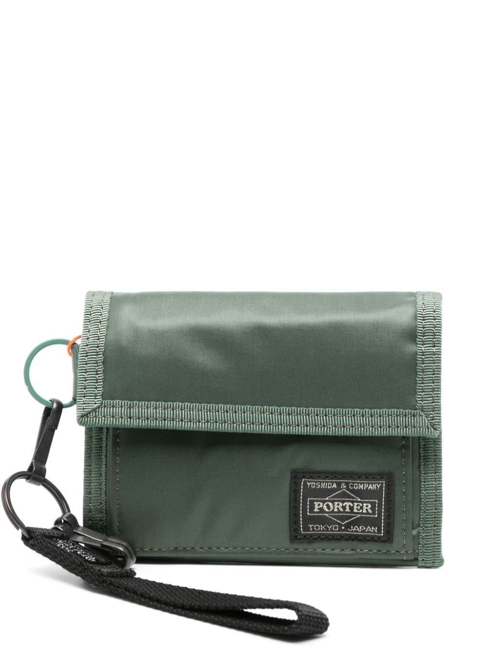 PORTER Mini Tri-Fold Wallet with Keyring Attachment | Banlieue91