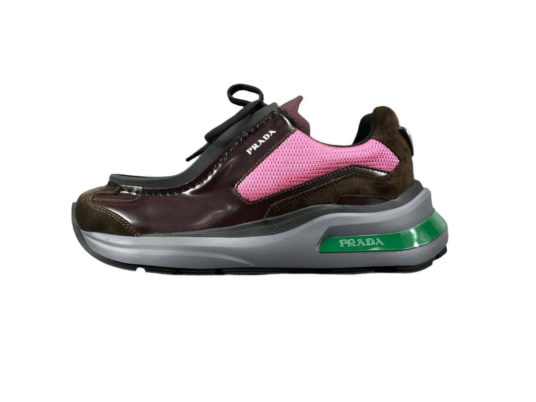 Prada Brushed Leather Bike Fabric Suede Garnet "Peony Pink" | Banlieue91