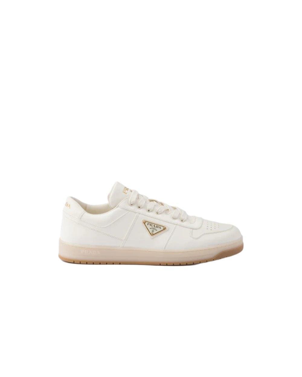 Prada Downtown nappa leather sneakers 'Cream' | Banlieue91