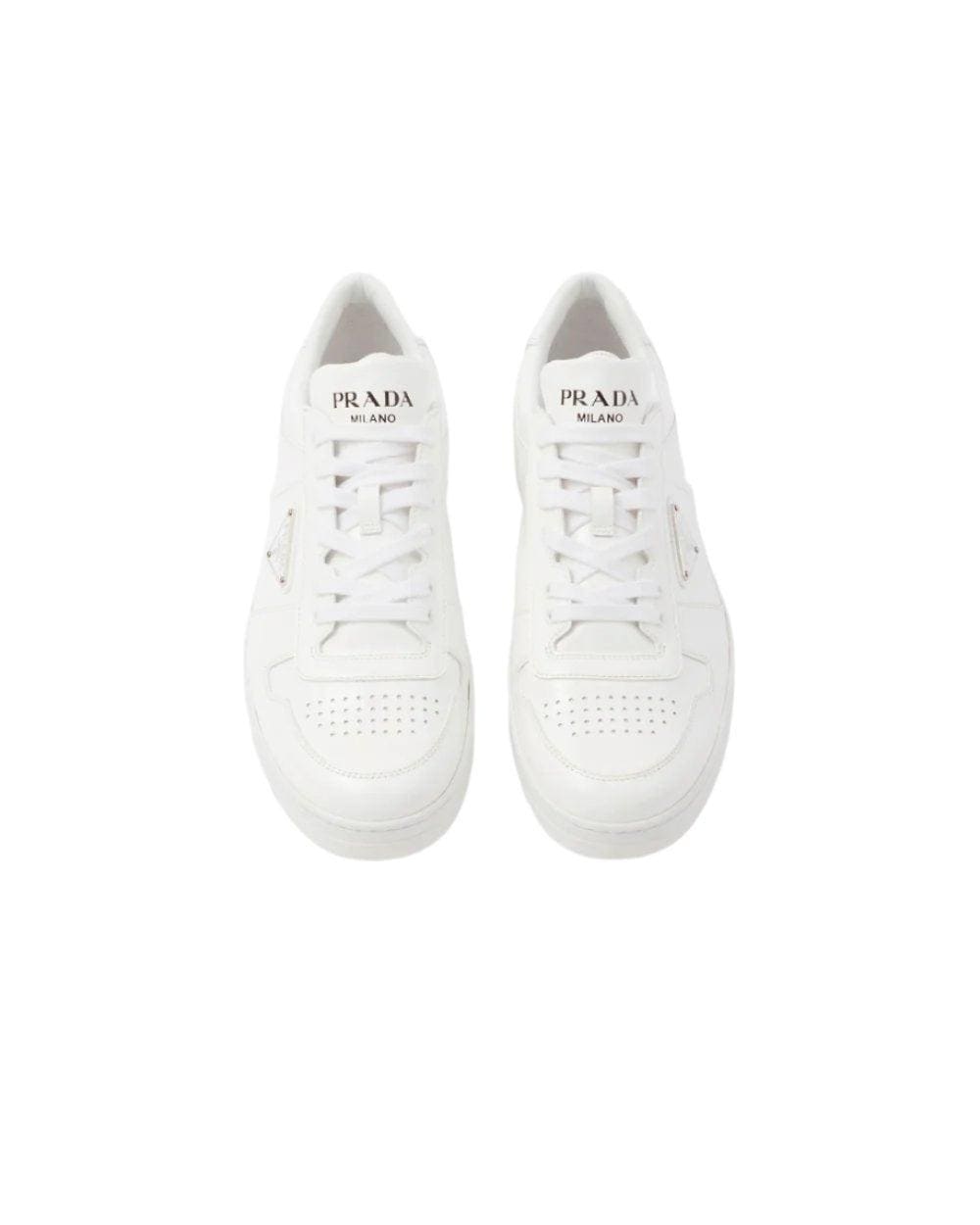 Prada Downtown nappa leather sneakers 'White' | Banlieue91