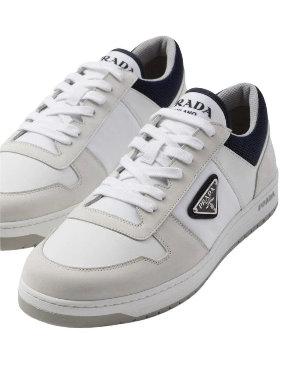Prada Downtown Re-Nylon sneakers 'White/Beige/Black' | Banlieue91